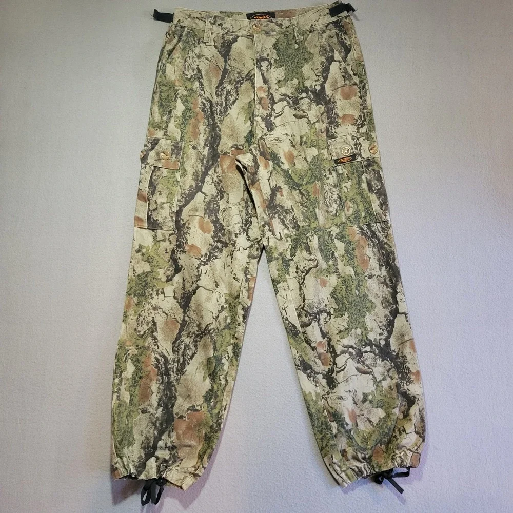 Yukon Gear Mens Natural Gear SCII Camo Cargo Hunting Pants Size L Adjustable